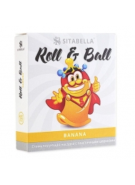 Стимулирующий презерватив-насадка Roll   Ball Banana - Sitabella - купить с доставкой во Владикавказе