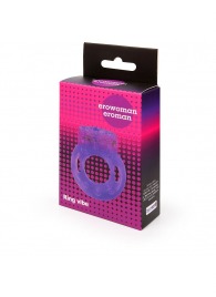 Фиолетовое эрекционное виброкольцо с бабочкой - Erowoman-Eroman - во Владикавказе купить с доставкой