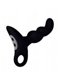 Черный силиконовый анальный вибромассажер-ёлочка Erokey - Erokay - во Владикавказе купить с доставкой