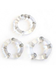 Набор из 3 прозрачных эрекционных колечек - Erowoman-Eroman - во Владикавказе купить с доставкой