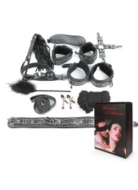 Чёрно-серебристый набор БДСМ - Notabu - купить с доставкой во Владикавказе