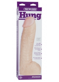Огромная насадка-реалистик Vac-U-Lock Realistic Hung - 31,7 см. - Doc Johnson - купить с доставкой во Владикавказе