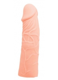 Закрытая телесная насадка-фаллос - 17 см. - Sex Expert - во Владикавказе купить с доставкой