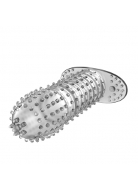 Закрытая прозрачная насадка Crystal sleeve - 12 см. - Erowoman-Eroman - во Владикавказе купить с доставкой