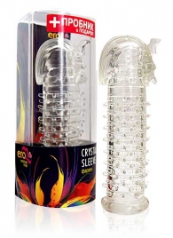 Закрытая прозрачная насадка на пенис Crystal Sleeve Faraon - 13,5 см. - Erowoman-Eroman - во Владикавказе купить с доставкой