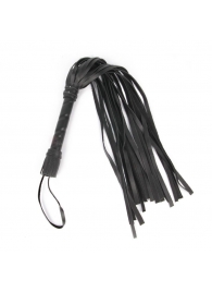 Черный флоггер с черной ручкой Notabu - 49 см. - Notabu - купить с доставкой во Владикавказе