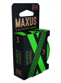 Презервативы в железном кейсе MAXUS Mixed - 3 шт. - Maxus - купить с доставкой во Владикавказе