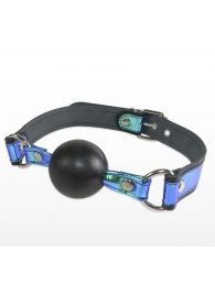 Кляп-шарик на чёрно-синих ремешках - Sitabella - купить с доставкой во Владикавказе