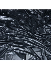 Черная виниловая ткань-простынь для эротических игр - Lux Fetish - купить с доставкой во Владикавказе
