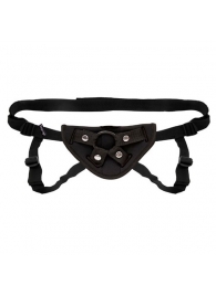 Черные неопреновые трусики для страпона - Lux Fetish - купить с доставкой во Владикавказе