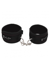 Бархатистые черные фиксаторы для рук или ног - Lux Fetish - купить с доставкой во Владикавказе
