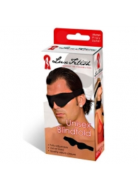 Мягкая черная маска на глаза - Lux Fetish - купить с доставкой во Владикавказе