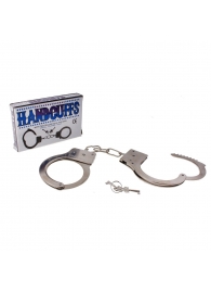 Серебристые металлические наручники с ключиками - Сима-Ленд - купить с доставкой во Владикавказе