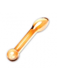 Золостистый стеклянный стимулятор простаты, 17 см. - Glas - во Владикавказе купить с доставкой