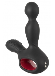 Черный вибромассажер простаты с нагревом и ротацией Prostate Plug - 14,5 см. - Orion - во Владикавказе купить с доставкой