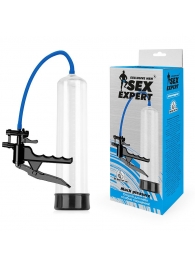 Прозрачная вакуумная помпа Sex Expert с ручным насосом - Sex Expert - во Владикавказе купить с доставкой