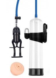 Прозрачная вакуумная вибропомпа Sex Expert с насадкой-вагиной - Sex Expert - во Владикавказе купить с доставкой