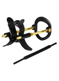 Черно-золотистый экстендер для пениса Sex Expert - Sex Expert - во Владикавказе купить с доставкой