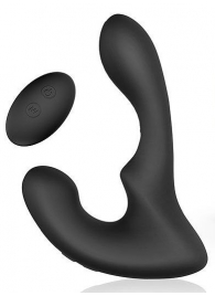 Черный силиконовый вибромассажер простаты с пультом ДУ - Sex Expert - во Владикавказе купить с доставкой