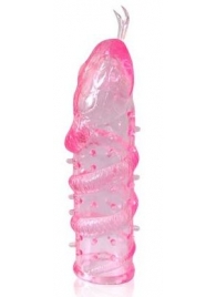 Закрытая рельефная насадка Crystal sleeve snakes в виде змеи с усиками - 14 см. - Erowoman-Eroman - во Владикавказе купить с доставкой