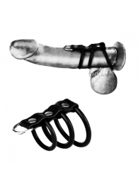 Набор из 3 силиконовых колец с ремешком и креплением для поводка - BlueLine - купить с доставкой во Владикавказе