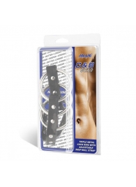 Тройное металлическое кольцо на пенис с регулируемым ремешком - BlueLine - купить с доставкой во Владикавказе