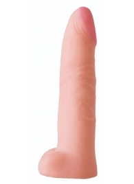 Телесная насадка на Harness с коннектором BLACK LINE - 18,5 см. - LOVETOY (А-Полимер) - купить с доставкой во Владикавказе