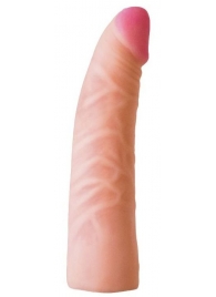 Телесная изогнутая насадка на Harness с коннектором GREEN LINE - 18 см. - LOVETOY (А-Полимер) - купить с доставкой во Владикавказе