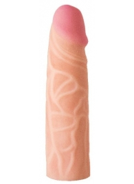 Телесная насадка на Harness с коннектором GREEN LINE - 18 см. - LOVETOY (А-Полимер) - купить с доставкой во Владикавказе