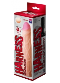 Насадка Harness с коннектором RED LINE - 21,5 см. - LOVETOY (А-Полимер) - купить с доставкой во Владикавказе