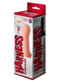 Телесная насадка на Harness с коннектором RED LINE - 13 см. - LOVETOY (А-Полимер) - купить с доставкой во Владикавказе