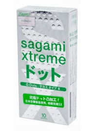 Презервативы Sagami Xtreme Type-E с точками - 10 шт. - Sagami - купить с доставкой во Владикавказе