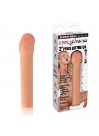 Реалистичная насадка для увеличения члена - 20 см. - Erotic Fantasy - во Владикавказе купить с доставкой