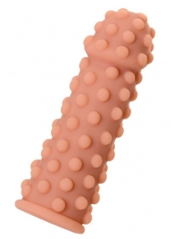 Телесная реалистичная насадка KOKOS Extreme Sleeve 02 с дополнительной стимуляцией - 12,7 см. - KOKOS - во Владикавказе купить с доставкой