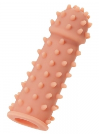 Телесная реалистичная насадка KOKOS Extreme Sleeve 03 с дополнительной стимуляцией - 12,7 см. - KOKOS - во Владикавказе купить с доставкой