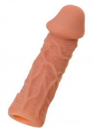Телесная реалистичная насадка KOKOS Extreme Sleeve 05 с дополнительной стимуляцией - 12,7 см. - KOKOS - во Владикавказе купить с доставкой