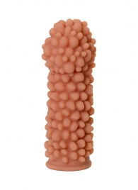 Телесная реалистичная насадка KOKOS Extreme Sleeve 08 с дополнительной стимуляцией - 12,7 см. - KOKOS - во Владикавказе купить с доставкой