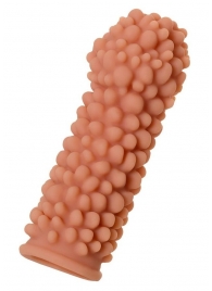 Телесная реалистичная насадка KOKOS Extreme Sleeve 08 с дополнительной стимуляцией - 12,7 см. - KOKOS - во Владикавказе купить с доставкой