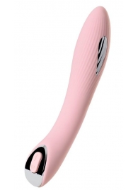 Розовый силиконовый вибратор с электростимуляцией TESLA G-POINT - 21 см. - ToyFa - купить с доставкой во Владикавказе