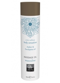 Массажное масло с ароматом амбры с добавлением эвкалиптового масла - 100 мл. - Shiatsu - купить с доставкой во Владикавказе