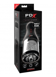 Прозрачный мастурбатор-ротатор с голосовым сопровождением Talk Dirty Rotobator - Pipedream - во Владикавказе купить с доставкой