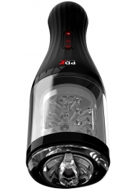 Прозрачный мастурбатор-ротатор с голосовым сопровождением Talk Dirty Rotobator - Pipedream - во Владикавказе купить с доставкой