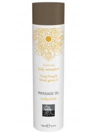 Массажное масло с ароматом иланг-иланга с добавлением масла зародышей пшеницы - 100 мл. - Shiatsu - купить с доставкой во Владикавказе