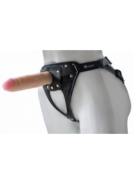 Универсальный мягкий пояс с насадкой Hard brutal BDSM-КОНСУЛ - 17 см. - LOVETOY (А-Полимер) - купить с доставкой во Владикавказе