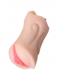 Телесный двусторонний мастурбатор Fruity Tongue - ротик и вагина - ToyFa - во Владикавказе купить с доставкой