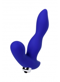 Синий силиконовый вибростимулятор простаты Stroman - 14,5 см. - ToyFa - во Владикавказе купить с доставкой