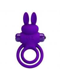 Фиолетовое эрекционное кольцо с вибростимуляцией клитора Vibrant Penis Ring III - Baile - во Владикавказе купить с доставкой