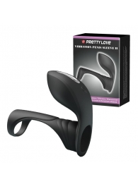 Черная насадка на пенис с вибрацией Vibration Penis Sleeve II - Baile - во Владикавказе купить с доставкой