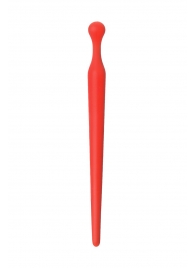 Красный силиконовый уретральный плаг - 10 см. - ToyFa - купить с доставкой во Владикавказе