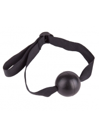 Черный кляп-шар на ремешках с пряжками - Sitabella - купить с доставкой во Владикавказе